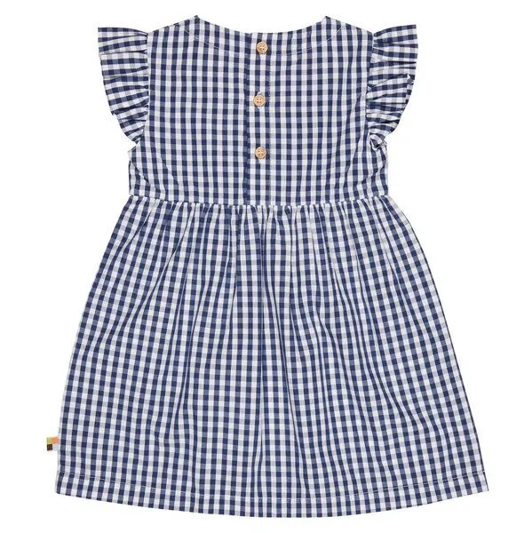 loud + proud loud + proud Babys & Kinder Kleid Vichy-Karo, GOTS-zertifiziert, Ultramarin (blau), – Produktbild 2 von 2