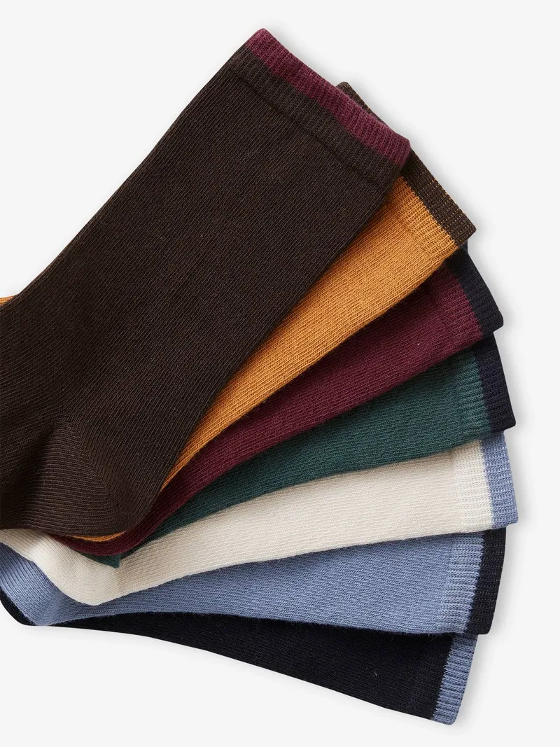 Vertbaudet 7er-Pack Kinder Socken, Schokolade, – Produktbild 2 von 2
