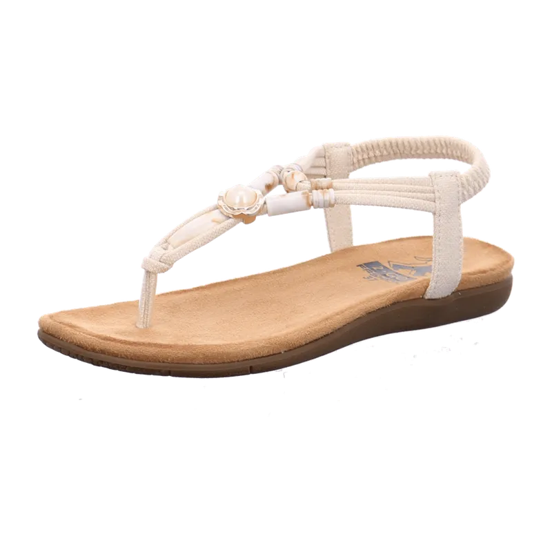 Cosmos Comfort Cosmos Comfort Zehenstegsandalen für Damen, weiß, Größe 42 EU, Weiß, – Produktbild 1 von 7