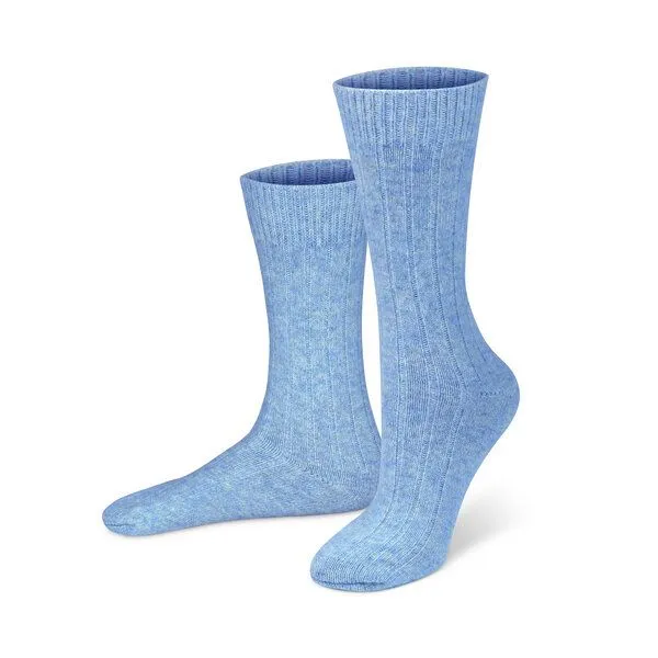 Bruno Barella Bruno Barella Winter Thermo Socken aus Lammwolle – 3er Set, mulesingfrei, Blau, – Produktbild 1 von 1