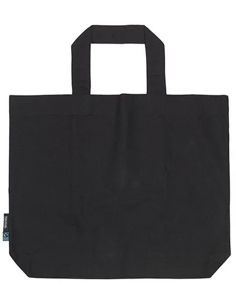 Neutral Neutral Baumwolltasche Einkaufstasche Shopper Groß, Schwarz, – Produktbild 1 von 2