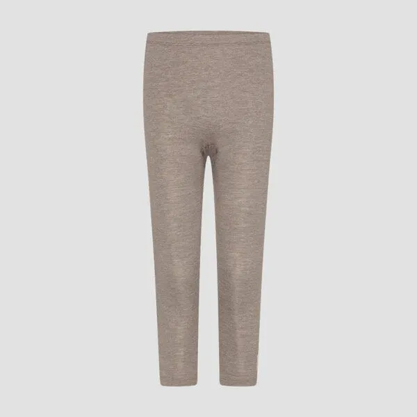 comazo|earth comazo|earth Kinder Leggings aus Wolle-Seide Mix | GOTS zertifiziert, Nougat-melange, – Produktbild 1 von 3