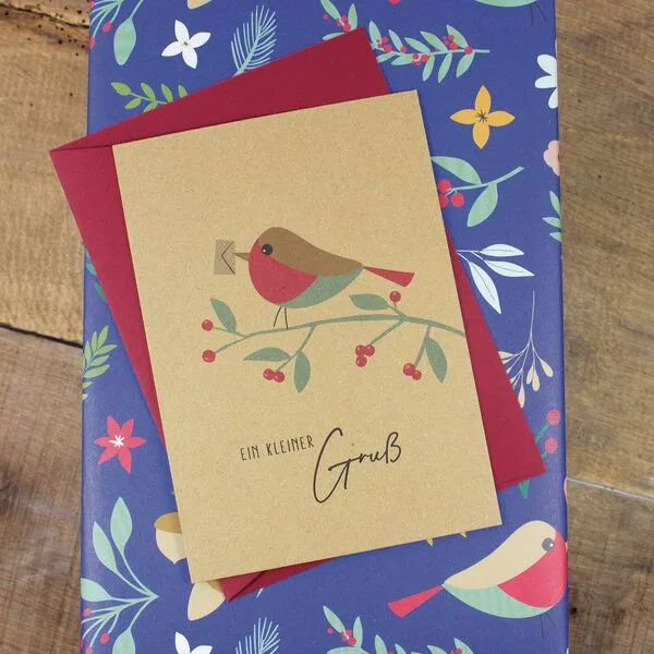 Bow & Hummingbird Bow & Hummingbird Postkarte Ein kleiner Gruß, wahlweise mit Briefumschlag – Produktbild 3 von 6
