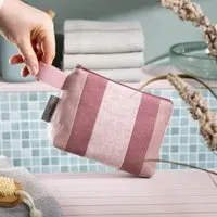 nahtur design nahtur-design Kosmetiktasche aus 100% Leinen | Kleine Leinentasche, No_21 (grün), – Produktbild 1 von 1