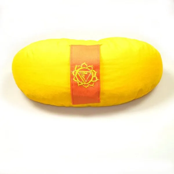 Just Be Just Be Chakra Meditations- und Yogakissen, Halbmond, Gelb, – Produktbild 1 von 3