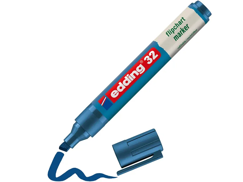 Edding Edding Flipchartmarker "32 EcoLine", Blau, – Produktbild 3 von 4