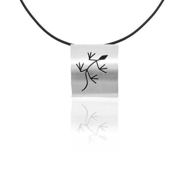 pakilia pakilia Silber Kette Gecko Fair-Trade und handmade – Produktbild 2 von 4