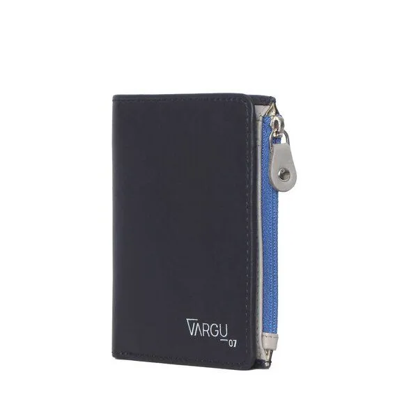 Vargu Vargu Echtleder Geldbörse ADA 1-A, Black - grey, – Produktbild 2 von 4