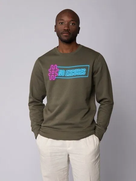 watapparel watapparel Sweatshirt Unisex No Excuses, Khaki, – Produktbild 2 von 3