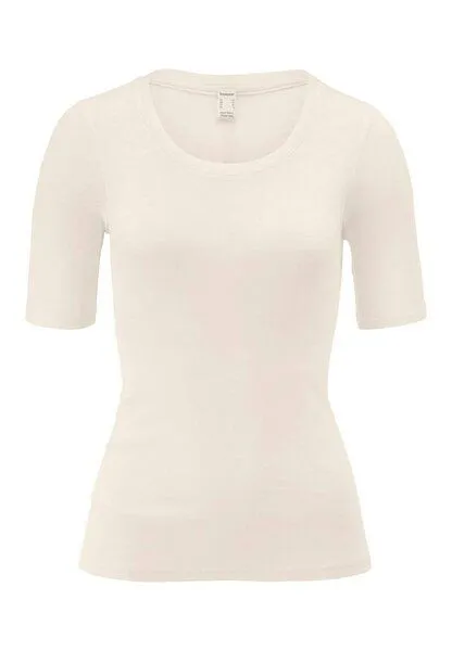 hessnatur hessnatur T-Shirt PURE FUNCTION aus Bio-Merinowolle mit Seide, Natur, – Produktbild 2 von 4