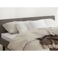 Yumeko Kissenbezug "Yumeko" aus Perkal 300TC, White sand, – Produktbild 1 von 1