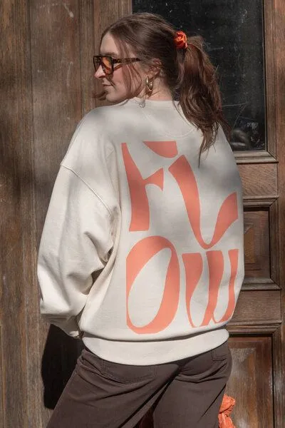 LITSCHI DESIGNS LITSCHI DESIGNS RELAXED SWEATER 'FLOW' AUS UNGEBLEICHTER BIOBAUMWOLLE, Peach, – Produktbild 4 von 4