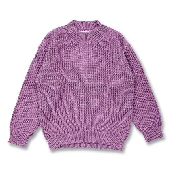 Sense Organics Sense Organics Kinder Strickpullover, Modell MARLEY, Flieder melange, – Produktbild 1 von 3