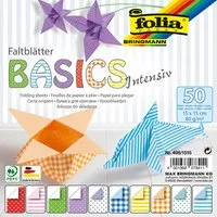 folia folia Faltblätter "Basics Intensiv" 80g/m², 15x15cm – Produktbild 1 von 1