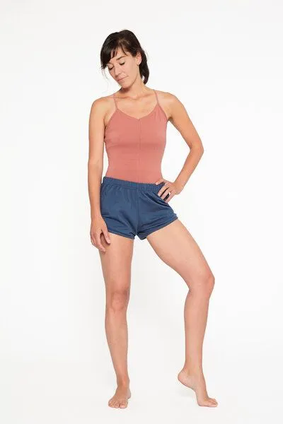 YOIQI YOIQI Yoga Shorts, Indigo blue, – Produktbild 1 von 3