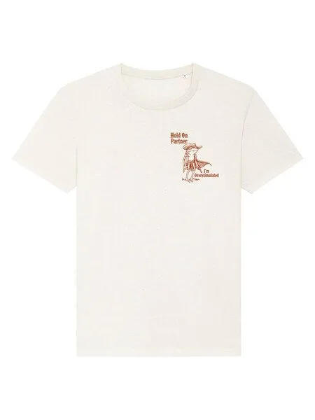 Kultgut Kultgut Artdesign - Shirt aus recycelter Biobaumwolle naturbelassen/ Hold On, Natur, – Produktbild 4 von 4