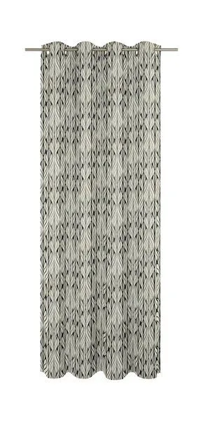 Nature by Adam Nature by Adam Vorhang aus Leinen und Bio-Baumwolle - Made in Germany - Wave, Natur-schwarz, – Produktbild 2 von 8