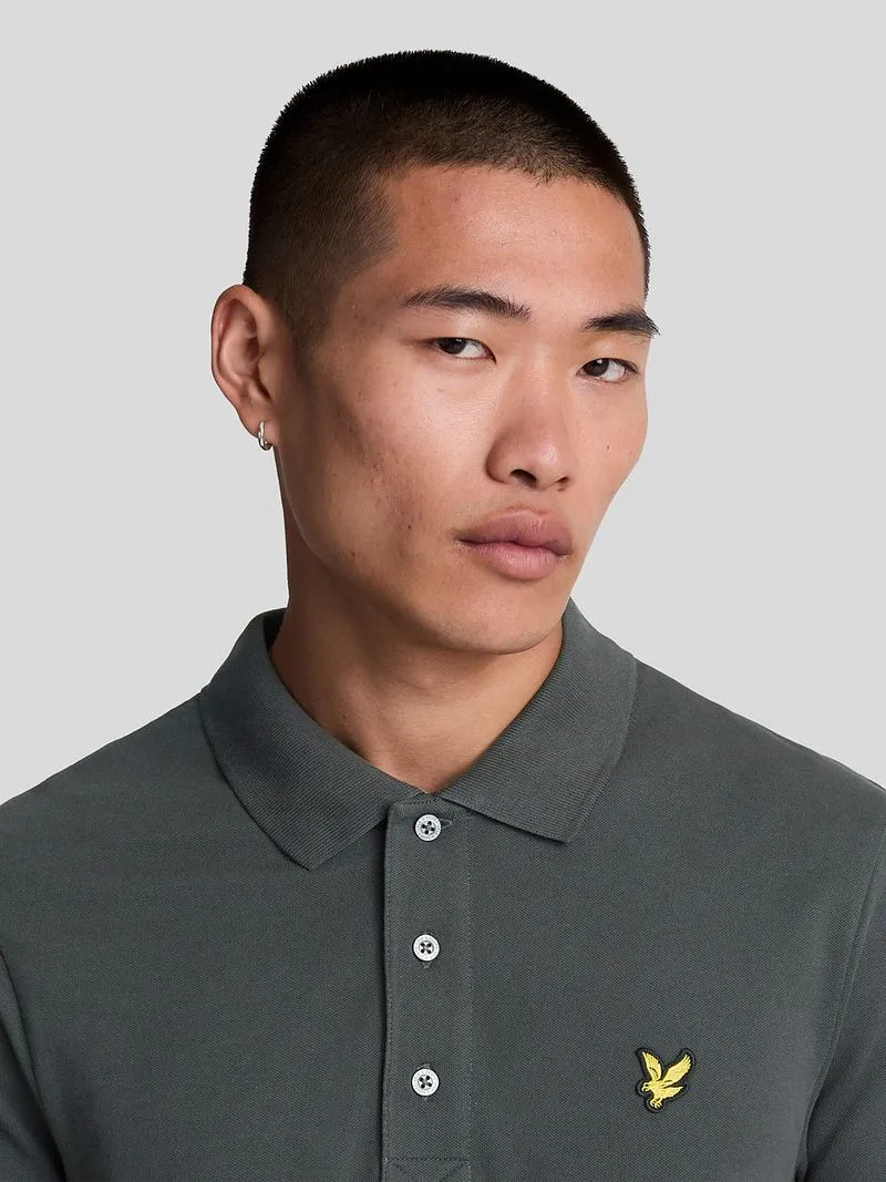 Lyle and Scott Lyle und Scott Polo Plain Anthrazit - Größe S, Anthrazit, – Produktbild 4 von 5