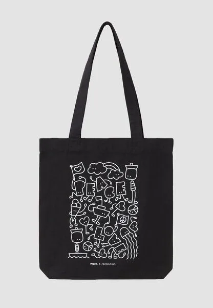 recolution Tote Bag aus Baumwolle - Tasche MAENS - recolution, Black (schwarz), – Produktbild 1 von 1