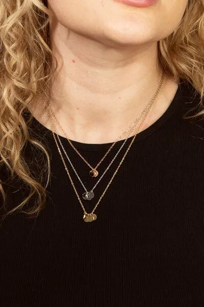 ELEKTROPULLI Kreis Kette mit 2,3 oder 4 Münzen in 6mm mit 42+8 cm langer Kette von Elektropulli, Rosegold 2er, – Produktbild 3 von 4