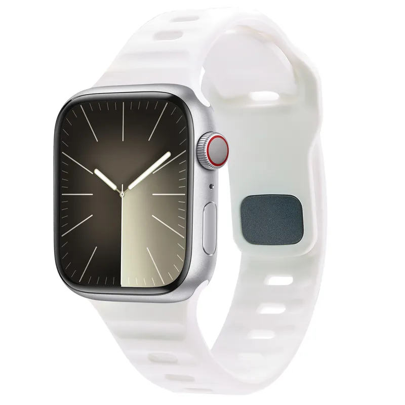 imoshion imoshion Active Sport Silikonarmband für Apple Watch | 44/45/46/49 mm, Weiß, – Produktbild 1 von 1