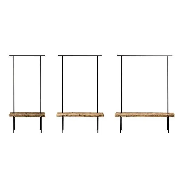 weld weld Garderobe Altholz 01, Weiss, – Produktbild 2 von 4