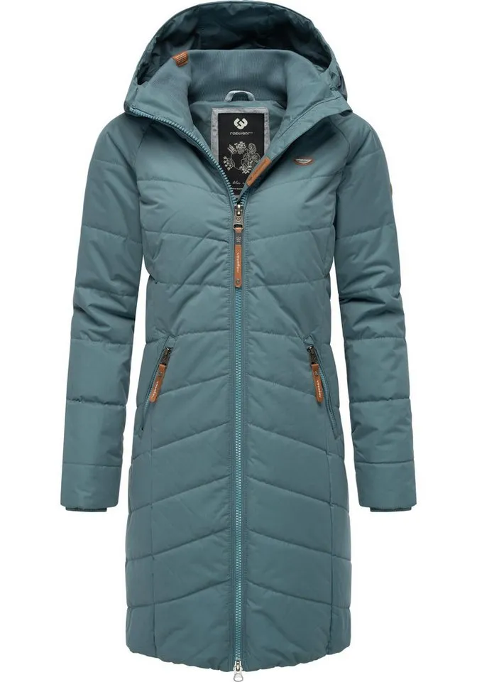 ragwear ragwear Steppmantel Dizzie Coat Wasserdichter Winterparka mit gefütterter Kapuze, Grau, – Produktbild 2 von 5