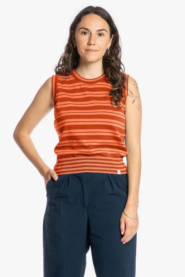 MATONA MATONA Damen vegan Top Knit Pecan Braun/Pfirsich, Pfirsich, – Produktbild 2 von 2