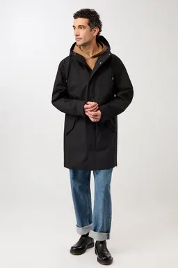 LangerChen LangerChen Regenparka mit seitlichen Reißverschlüssen am Saum – Produktbild 1 von 1