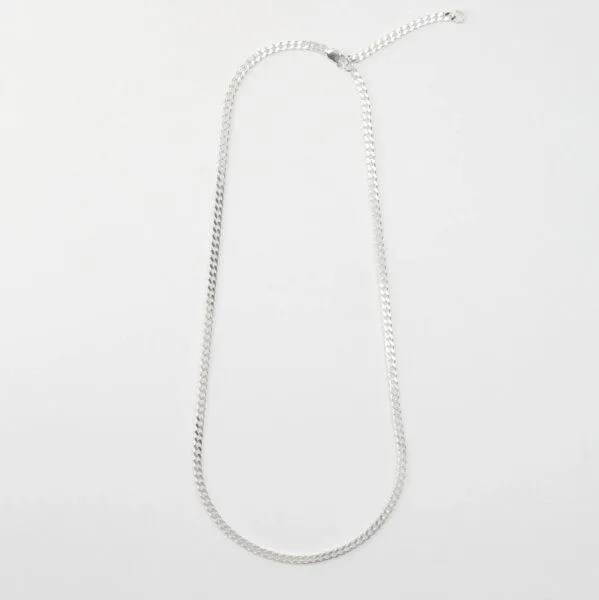 BELLYBIRD Jewellery BELLYBIRD Jewellery PANZERKETTE - zarte Flachpanzerkette, längenverstellbar, 925 Silber, Silber, – Produktbild 6 von 7