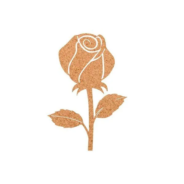 Kork-Deko Kork-Deko Rose als Pinnwand aus Kork XXL ca. 80x50 cm – Produktbild 1 von 2