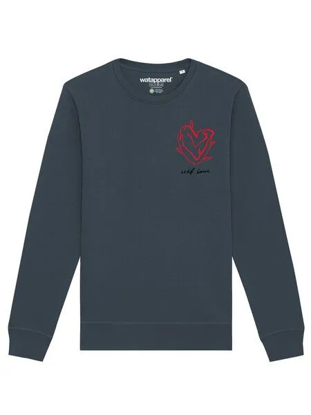 watapparel watapparel Sweatshirt Unisex Self love, India ink grey, – Produktbild 2 von 3