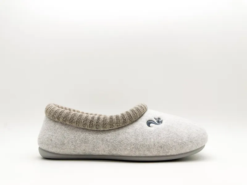 thies thies Damen vegan Hausschuhe Cozy Home Hellgrau (W/X), Hellgrau, – Produktbild 2 von 2