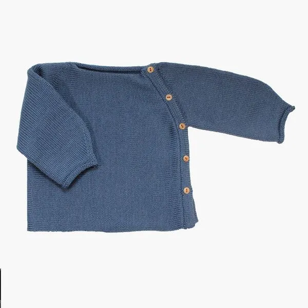 vincente vincente Schlüttli Babystrickjacke, Blau, – Produktbild 4 von 4