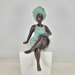 Moogoo Creative Africa Moogoo Creative Africa Bronze-Skulptur "Bobaraba Tanja" by Alain Soré | 20cm 800g | verschiedene Farben – Produktbild 1 von 1