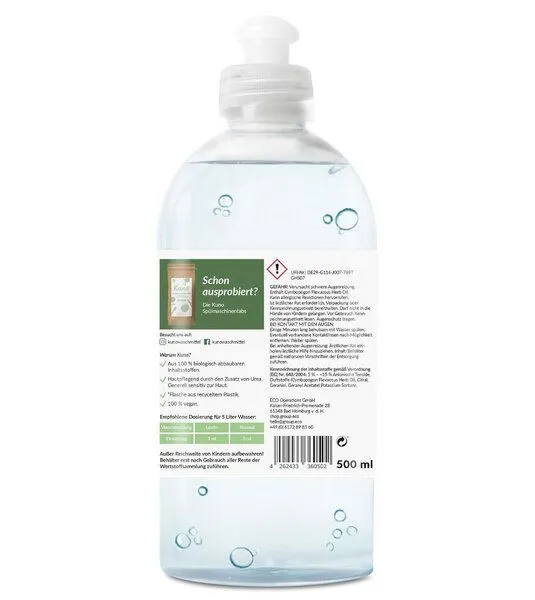 Kuno Kuno Spülmittel Lemongrass, 500 ml – Produktbild 2 von 2