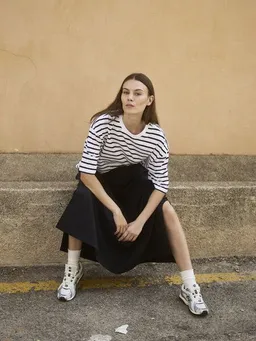 WOTE WOTE Damen Oversized Streifen T-Shirt aus Bio-Baumwolle – Produktbild 1 von 1
