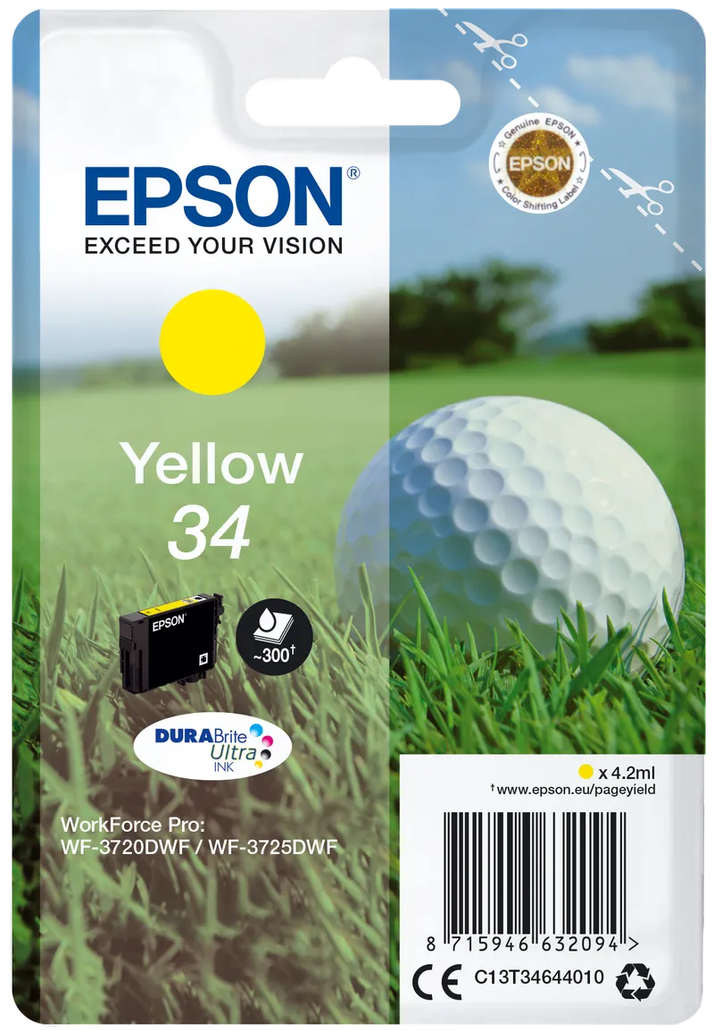Epson Epson Tintenpatrone T3464/ 34 gelb – Produktbild 1 von 2
