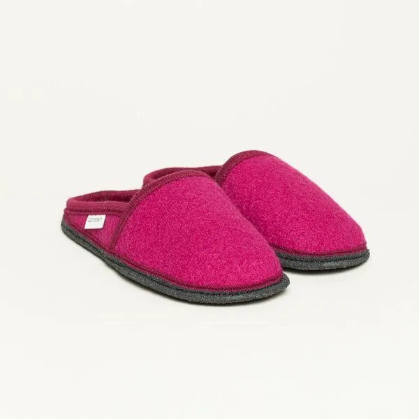 Gottstein Gottstein Filz-Hausschuh Villach - Pantoffel für Damen & Herren aus 100% Schurwolle, Pink, – Produktbild 1 von 4