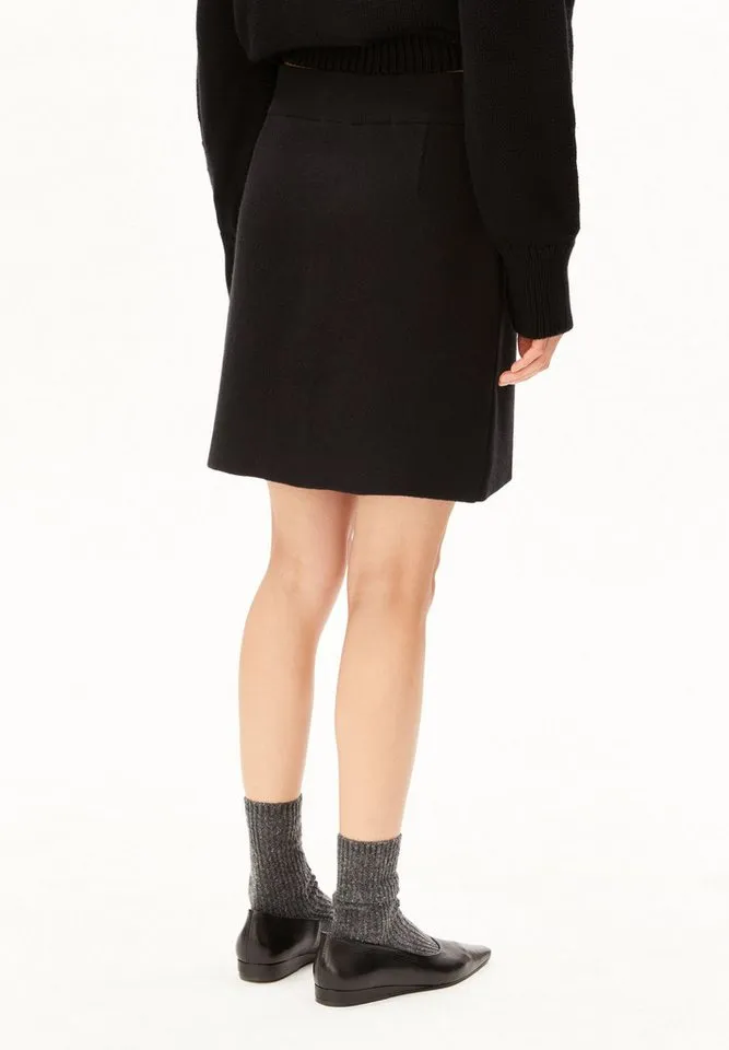 ARMEDANGELS ARMEDANGELS Strickrock MINI Strickrock aus Bio-Baumwoll-Mix Regular Fit, Black, – Produktbild 4 von 5