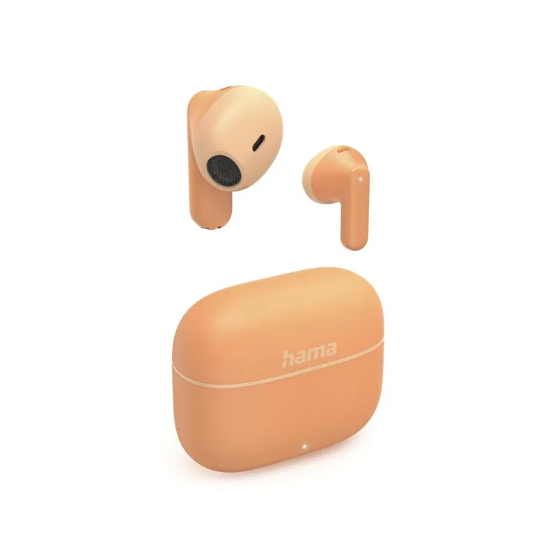 Hama Hama Bluetooth®-Kopfhörer "Freedom Light II", TWS Earbuds, Mikrofon, Orange, – Produktbild 4 von 4