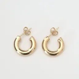 BELLYBIRD Jewellery BELLYBIRD Jewellery CREOLEN - Kreis, dicke Form, glatt in M/L – Produktbild 1 von 1