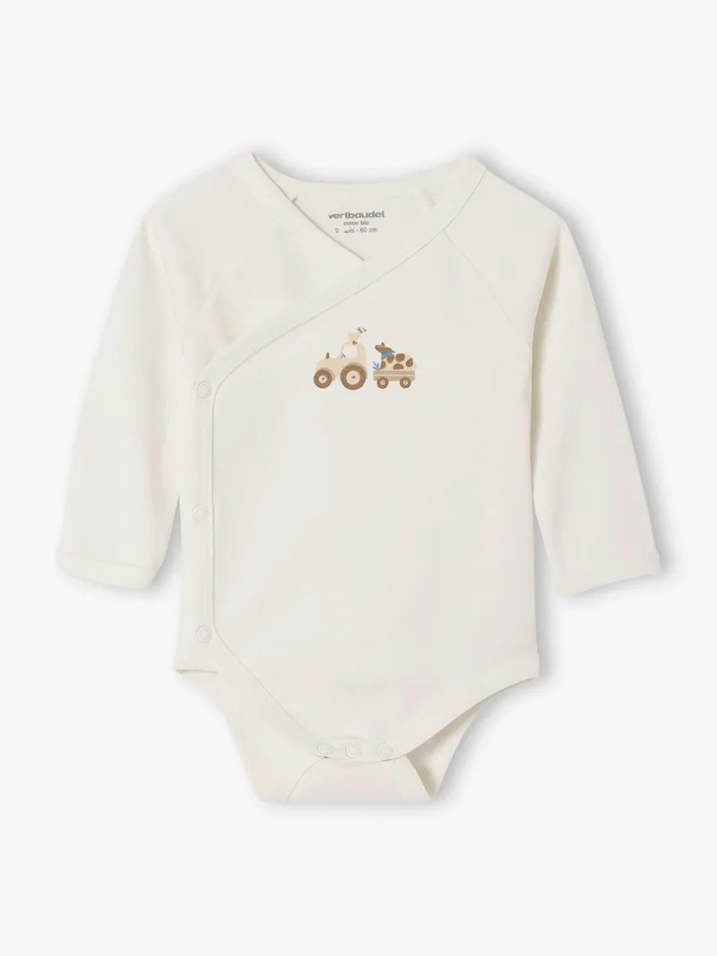 Vertbaudet 5er-Pack Baby Schlupfbodys, Hellbraun, – Produktbild 3 von 4