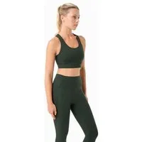 ORGANICATION ORGANICATION BEVINN | Cross-Strap Sport Bralette aus recyceltem Polyamid, Amazonas green, – Produktbild 1 von 1