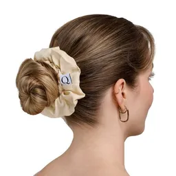 Qupro Qupro Scrunchies 2er - ultraglatt mit Cupro, innen Sprialgummi – Produktbild 1 von 1