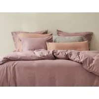 Yumeko Kissenbezug "Yumeko" aus Velvet Flanell, Mauve chambray, – Produktbild 1 von 1