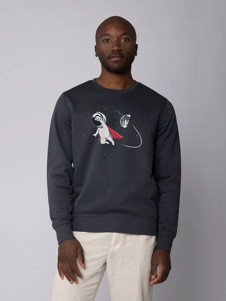 watapparel watapparel Sweatshirt Unisex Superastronaut, India ink grey, – Produktbild 2 von 3