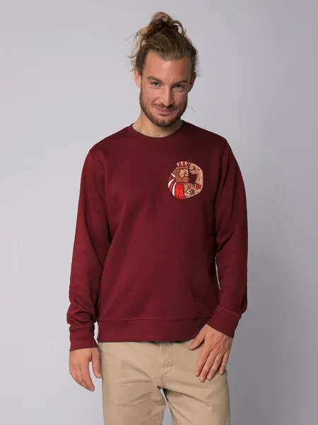 watapparel watapparel Sweatshirt Unisex Seemann, Burgundy, – Produktbild 2 von 3