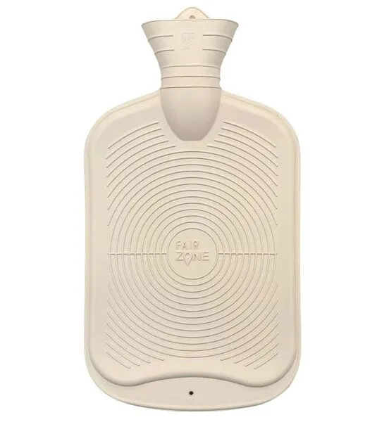Fair Zone Fair Zone Wärmflasche 2 Liter aus Naturkautschuk, Weiß, – Produktbild 2 von 5