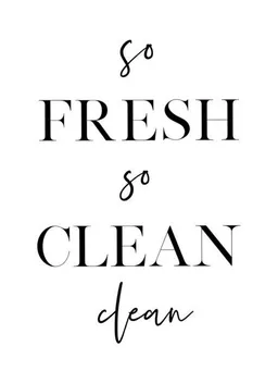 Photocircle Photocircle Poster / Leinwandbild - So Fresh So Clean – Produktbild 1 von 1